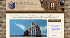 Desktop Screenshot of lupiniconstruction.com